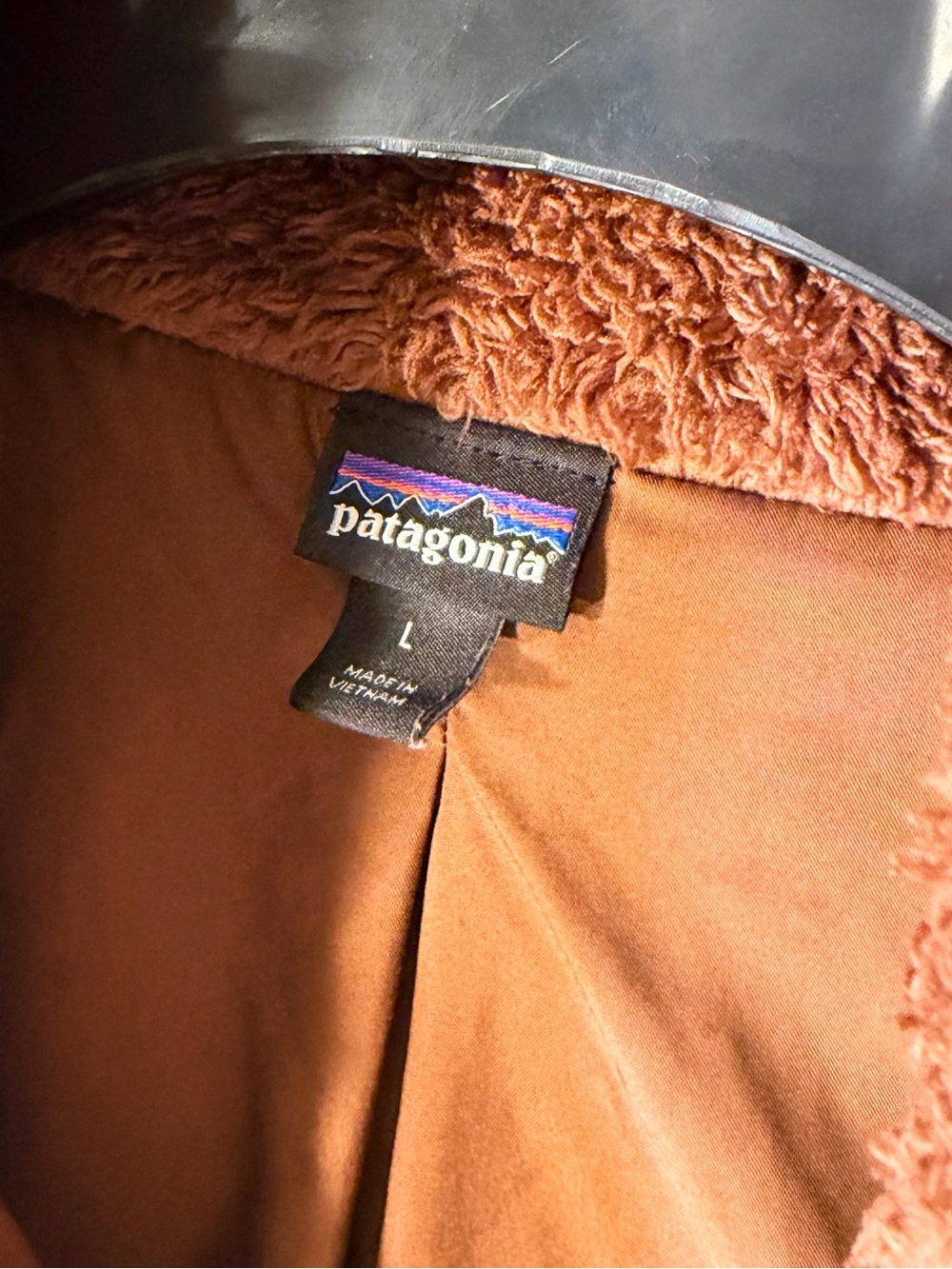 Patagonia Los Gatos Brown Sherpa Fleece Vest - Picture 5 of 7